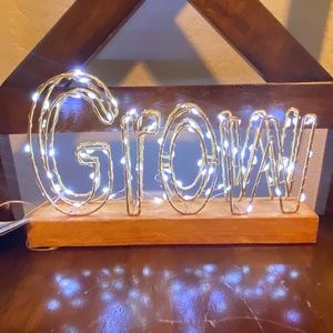 Light up grow sign